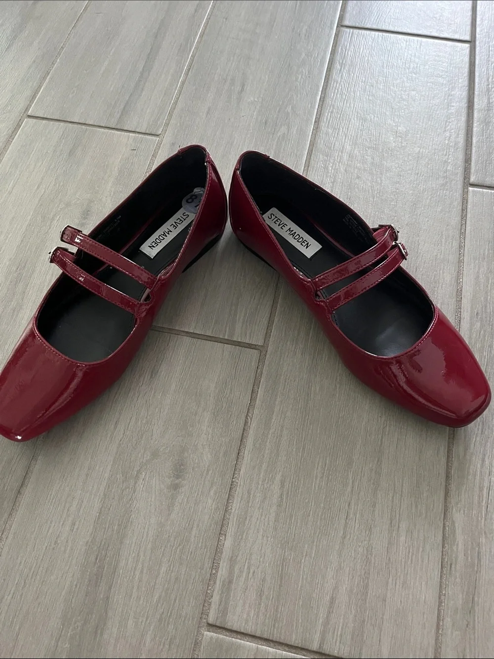 Steve Madden glossy red